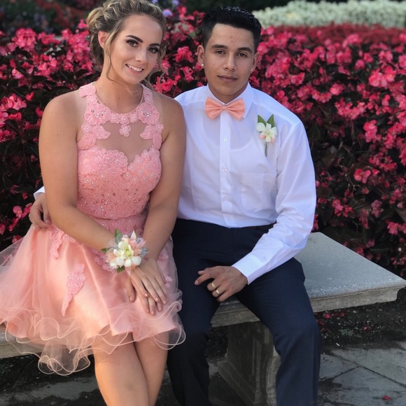 Dresses | Coral Pink Homecoming Dress 